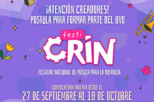 Festicrin Confirma Su Octava Edición En Noviembre Y Abre Convocatoria A Bandas De Música Infantil De Todo Chile